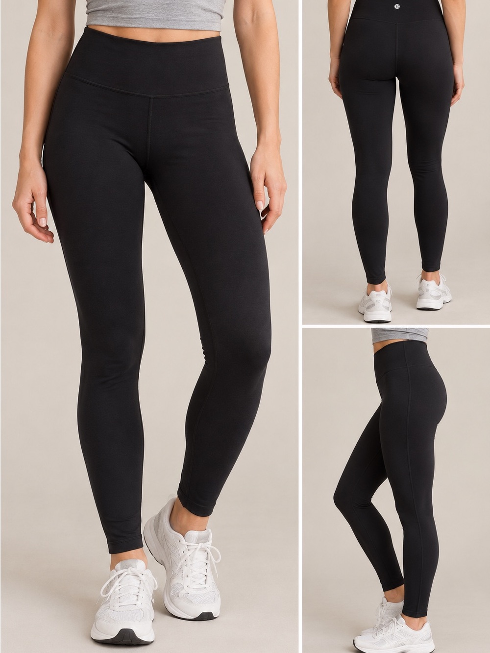 Lululemon Black High-Rise Full-Length Leggings | Size 10 tall
